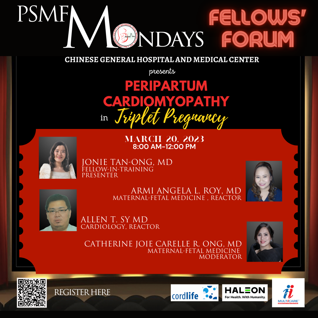 PSMFM MONDAYS: FELLOWS’ FORUM PRESENTED BY CHINESE GENERAL HOSPITAL AND MEDICAL CENTER