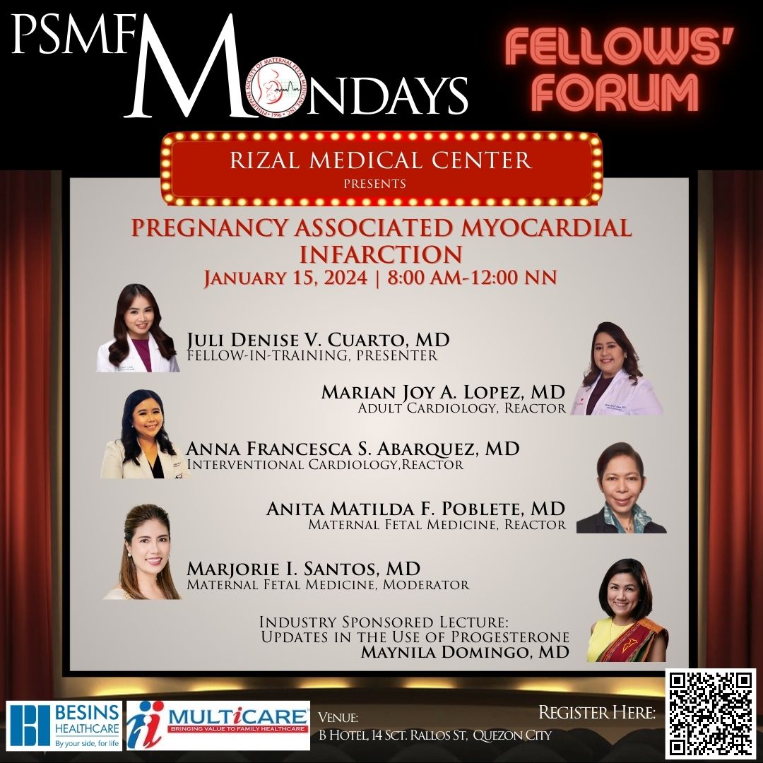 PSMFM MONDAYS: FELLOWS’ FORUM PRESENTED BY RIZAL MEDICAL CENTER